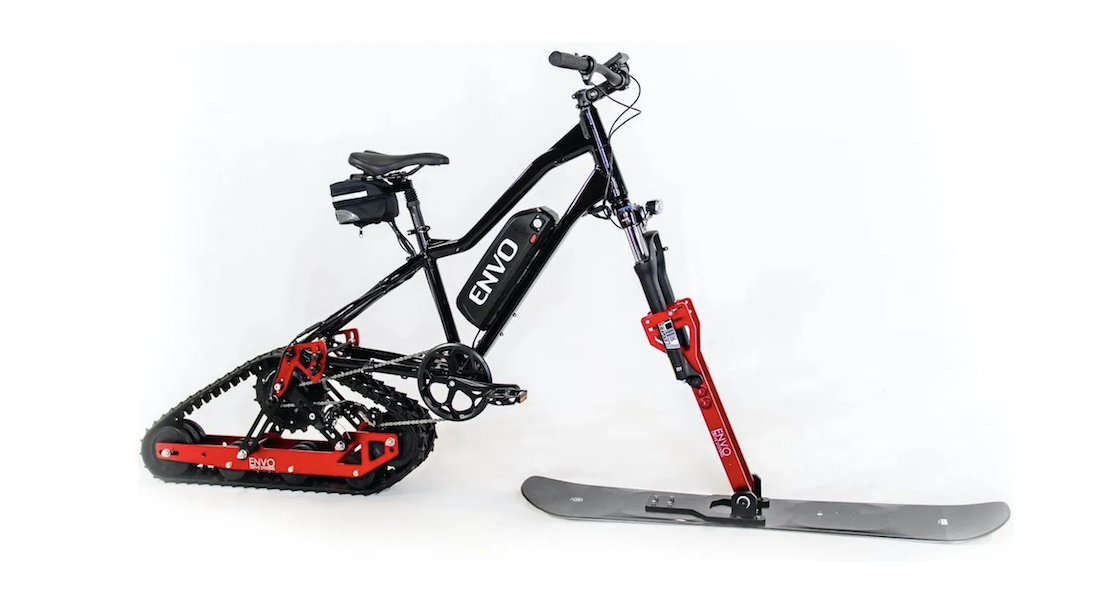 That Kit You Waned to Convert Your Bike Into an E-Snowmobile Is Here Now