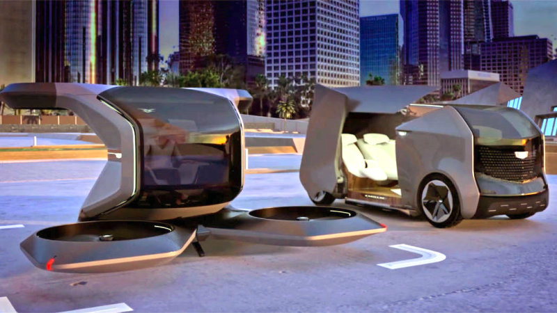Cadillac reveals fanciful drone and autonomous car concepts