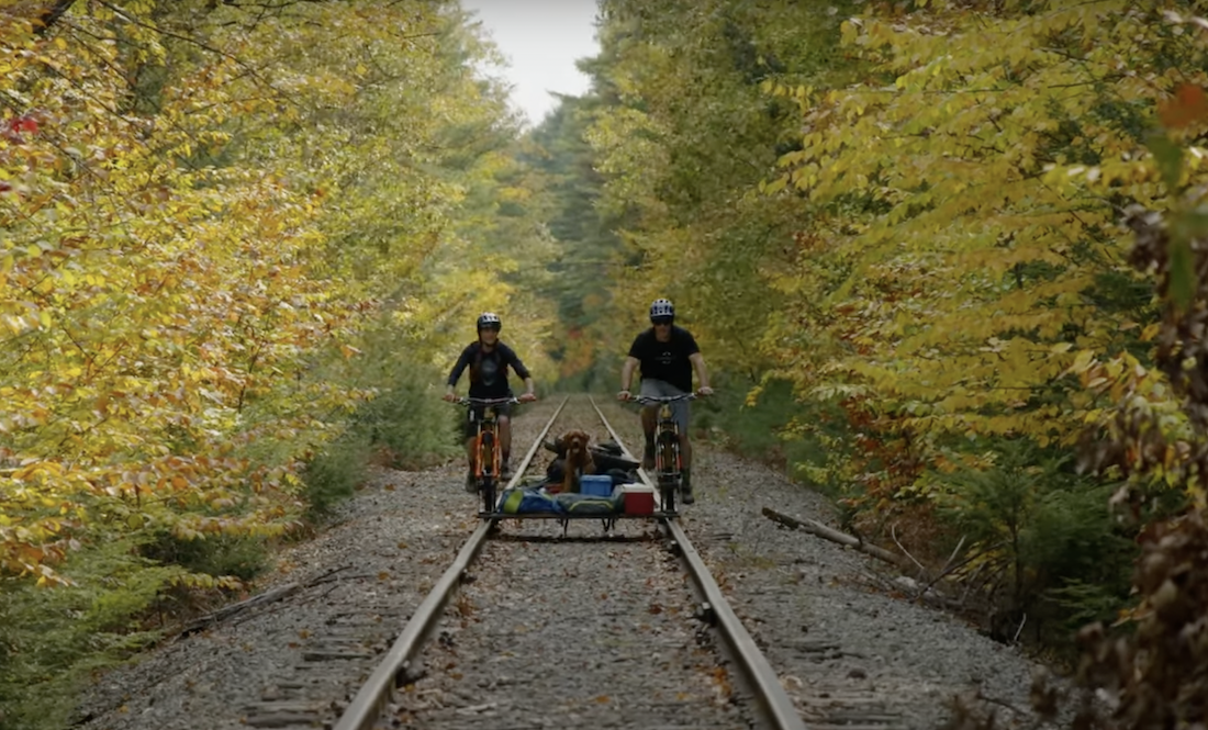 Riding the Rails—Literally—on a Custom Tandem Bikepacking Rig
